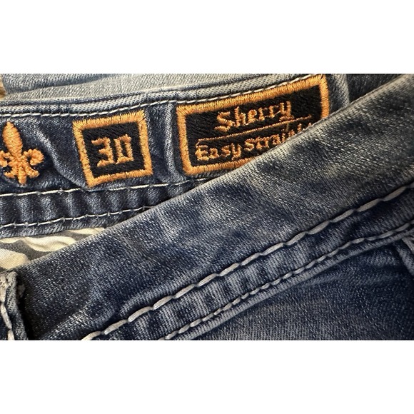 Rock Revival Women's SHERRY Mid Rise Easy Straight Jeans Size 30 - Picture 2 of 8